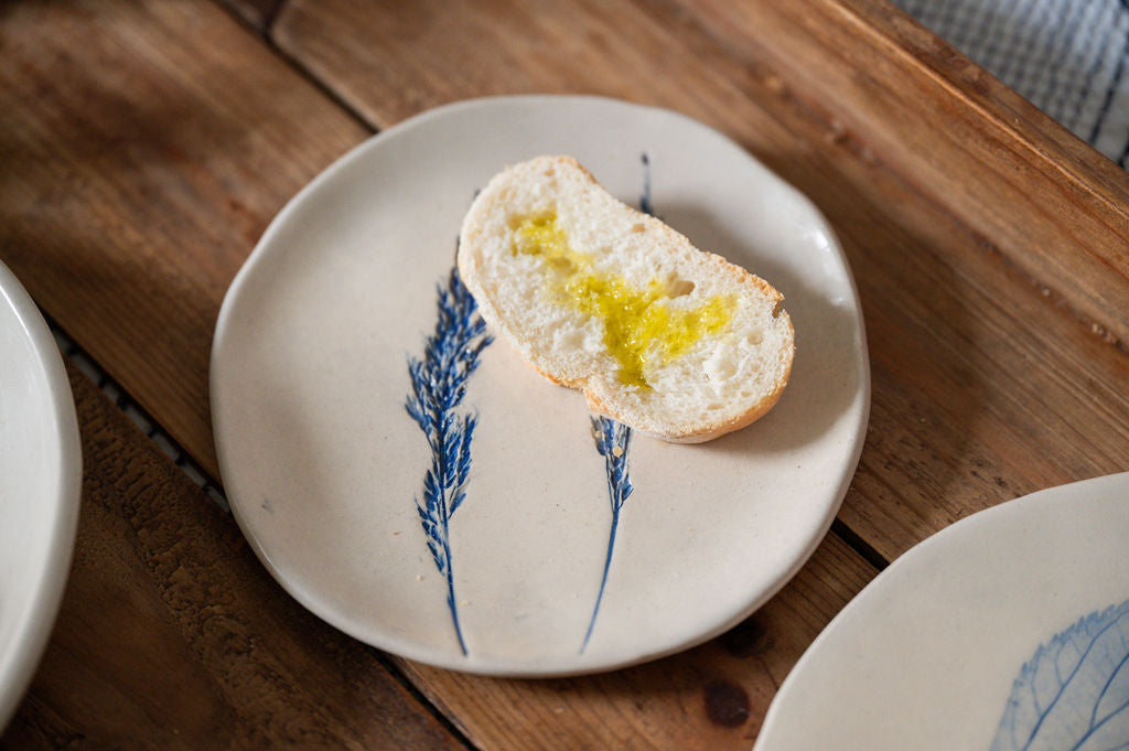 Prato de pão Primavera azul cobalto | Semear