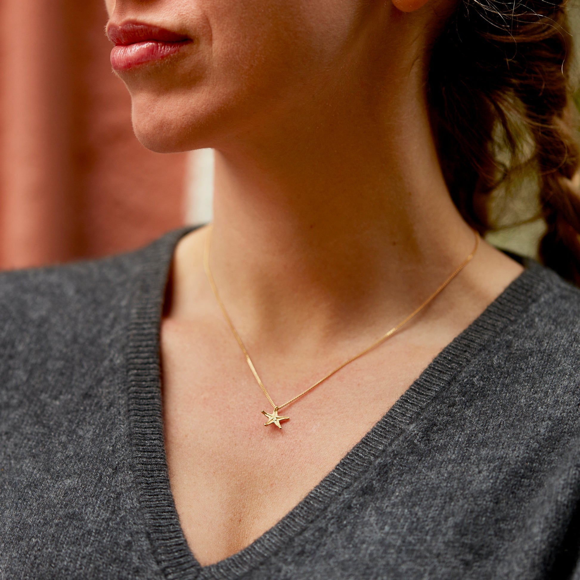 Colar Asteroidea Micro dourado | Tania Gil Jewelry