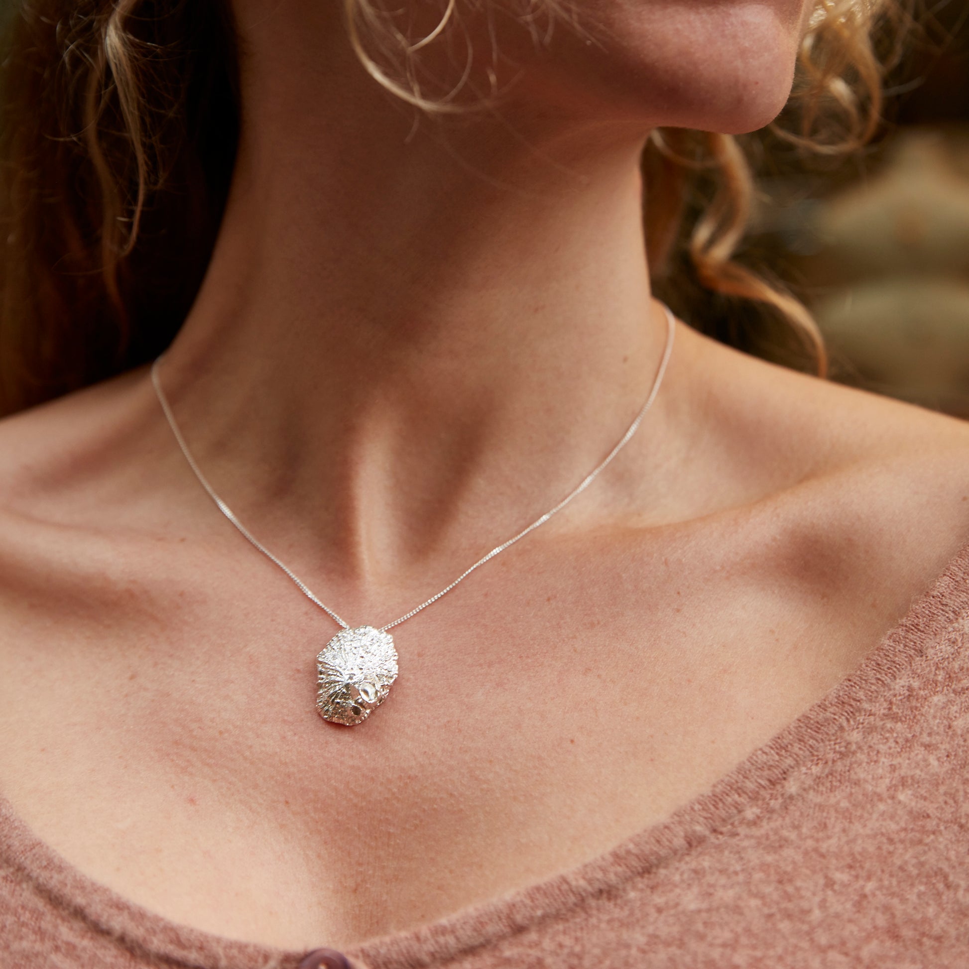 Colar Patella x Thoracica prateado | Tania Gil Jewelry