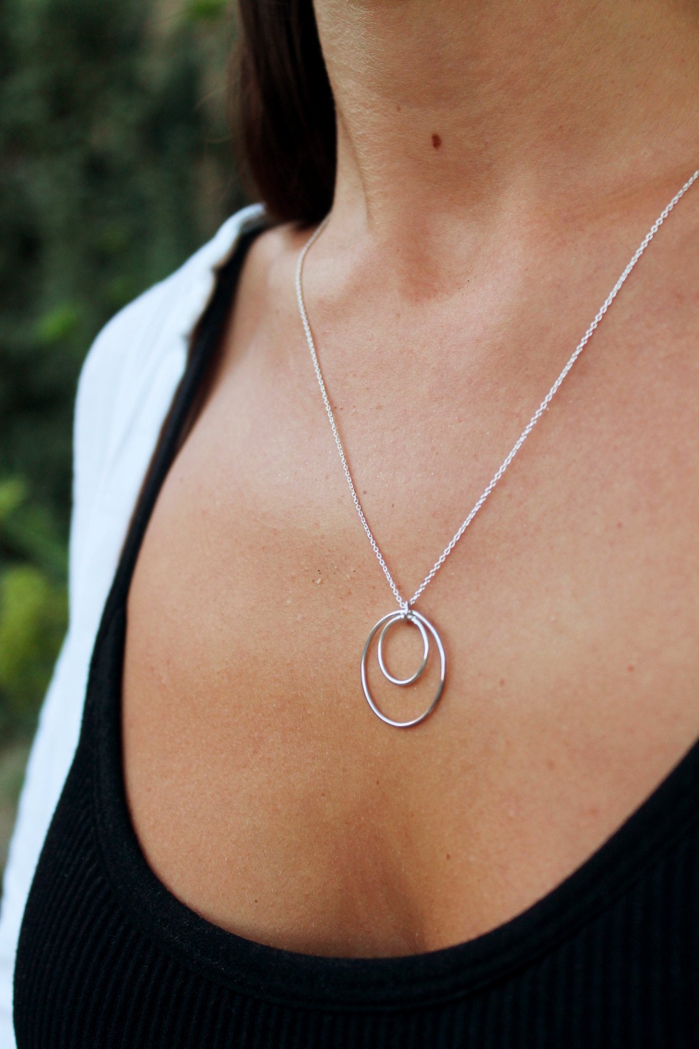 Pendente Leve Linear prateado | Eva Sal