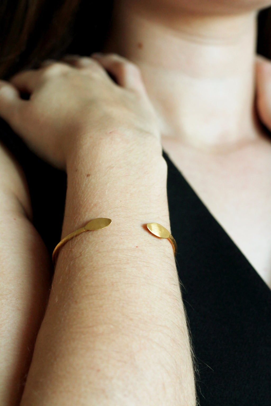 Pulseira Oliva Folha dourada | Eva Sal