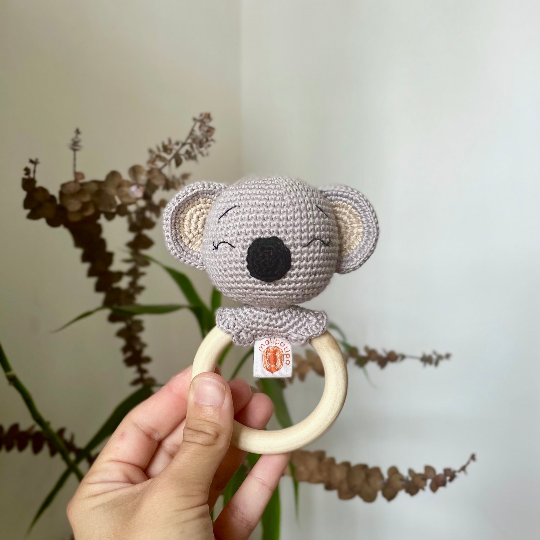 Mordedor Coala Carlo Amigurumi | Matipatipa