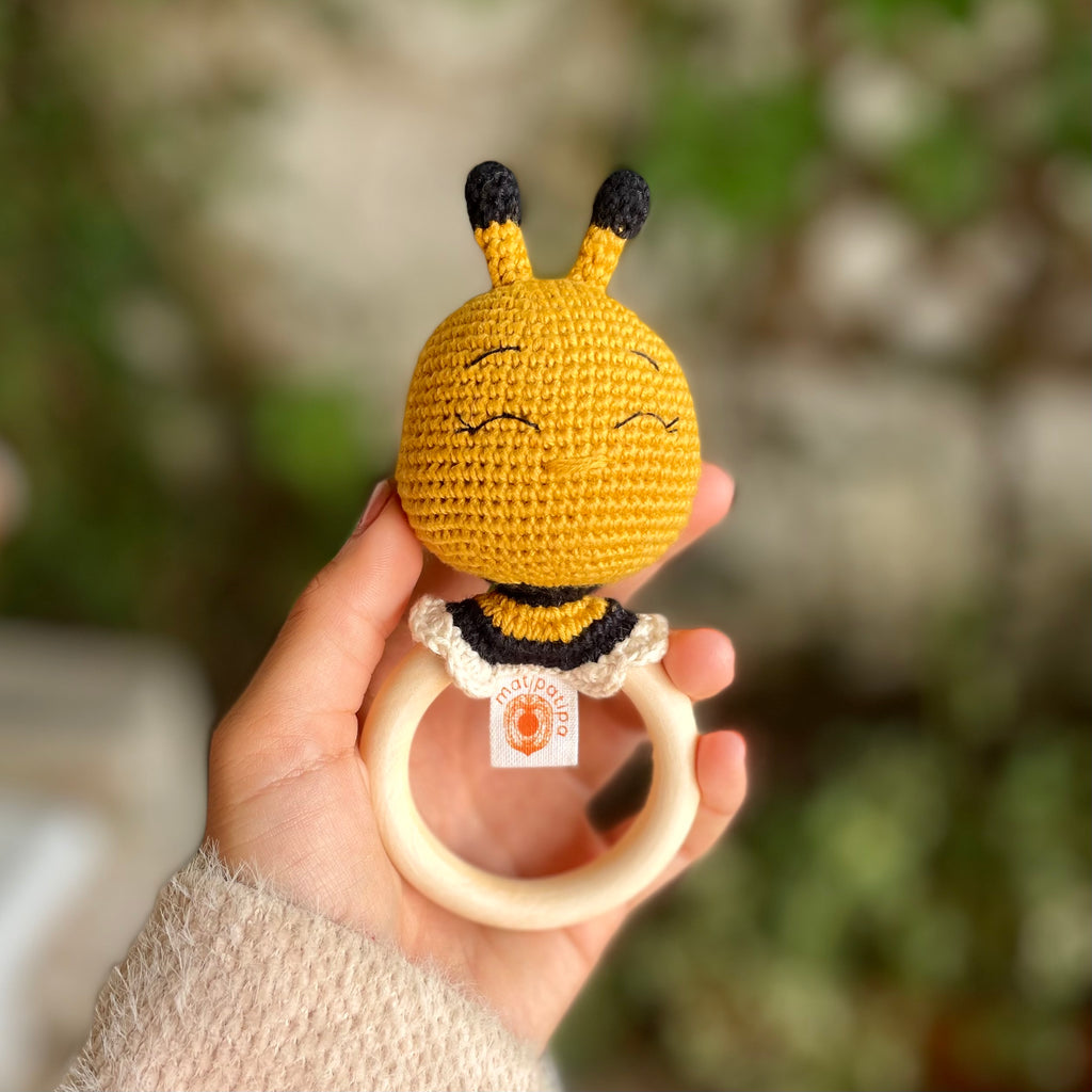 Mordedor Abelha Abigail Amigurumi | Matipatipa