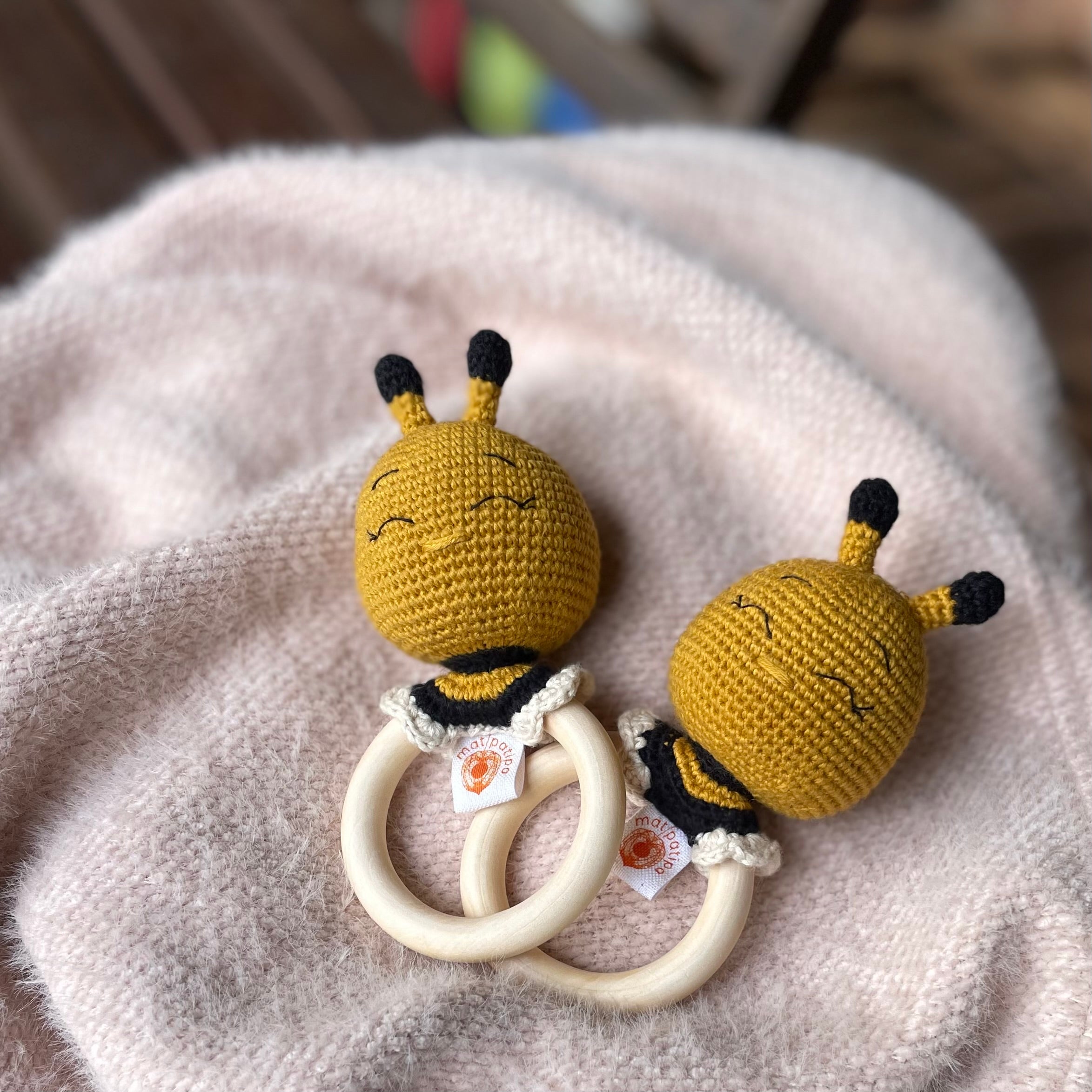 Mordedor Abelha Abigail Amigurumi | Matipatipa