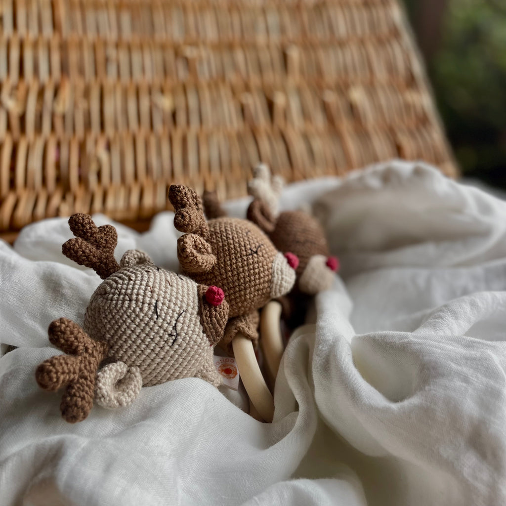 Mordedor Rena Rita marzipan Amigurumi | Matipatipa