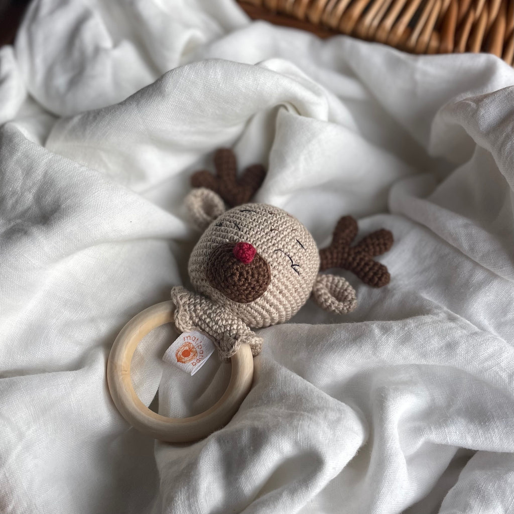 Mordedor Rena Rita marzipan Amigurumi | Matipatipa