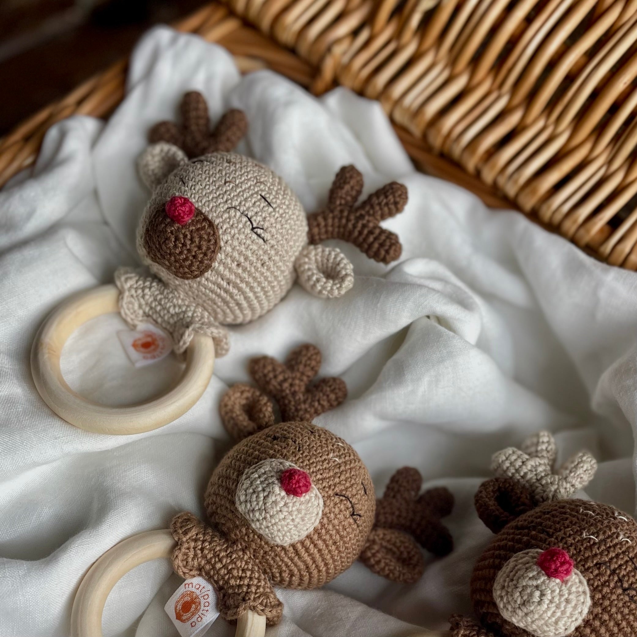 Mordedor Rena Rita marzipan Amigurumi | Matipatipa