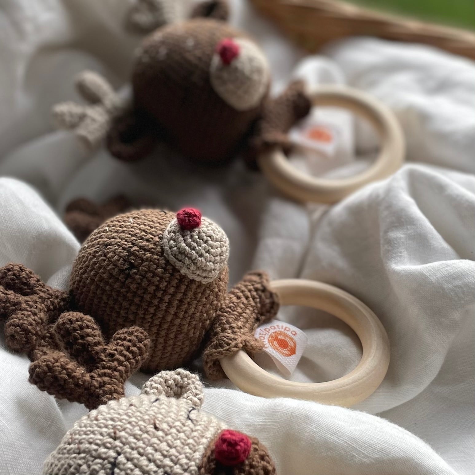 Mordedor  Rena Rita caramelo Amigurumi | Matipatipa