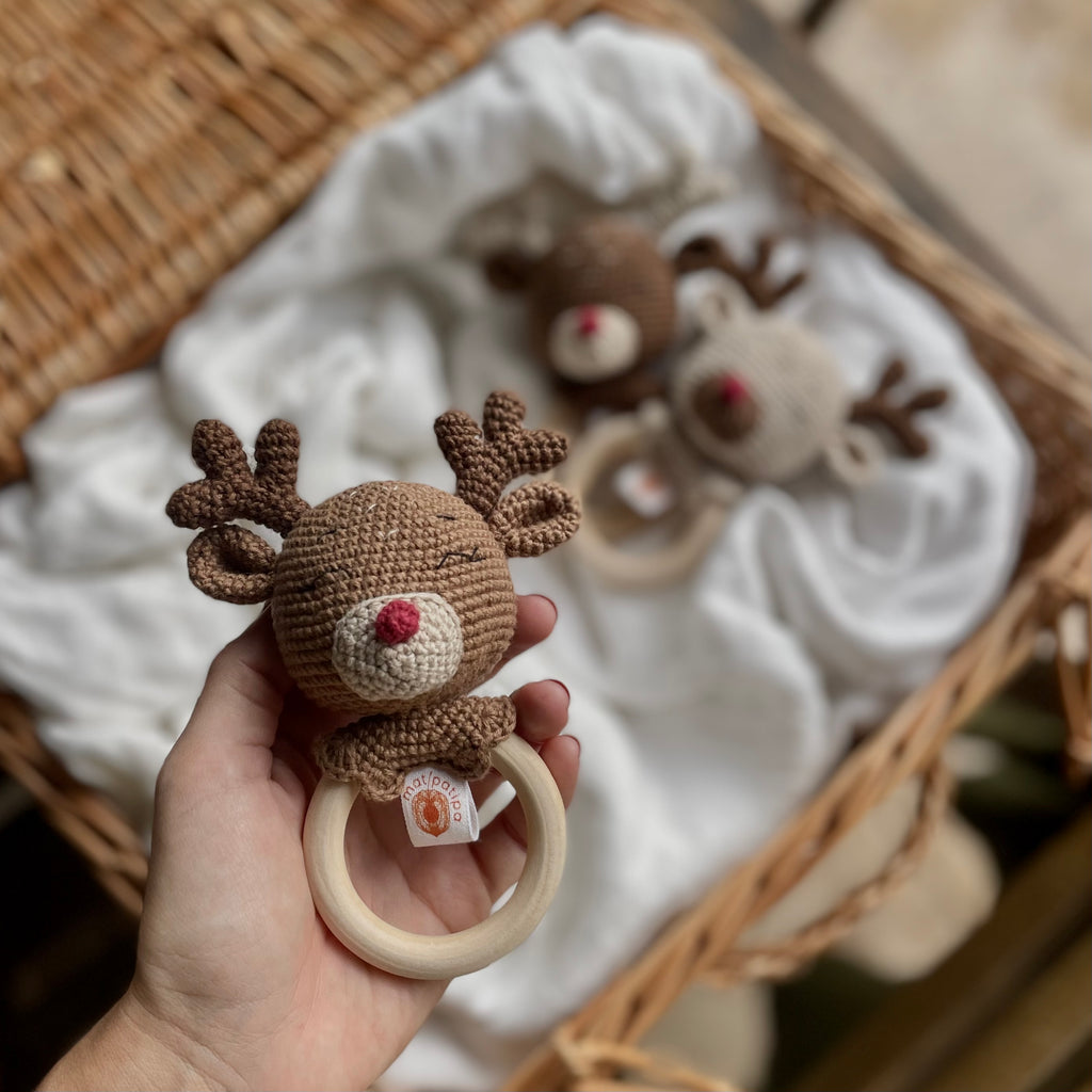 Mordedor  Rena Rita caramelo Amigurumi | Matipatipa