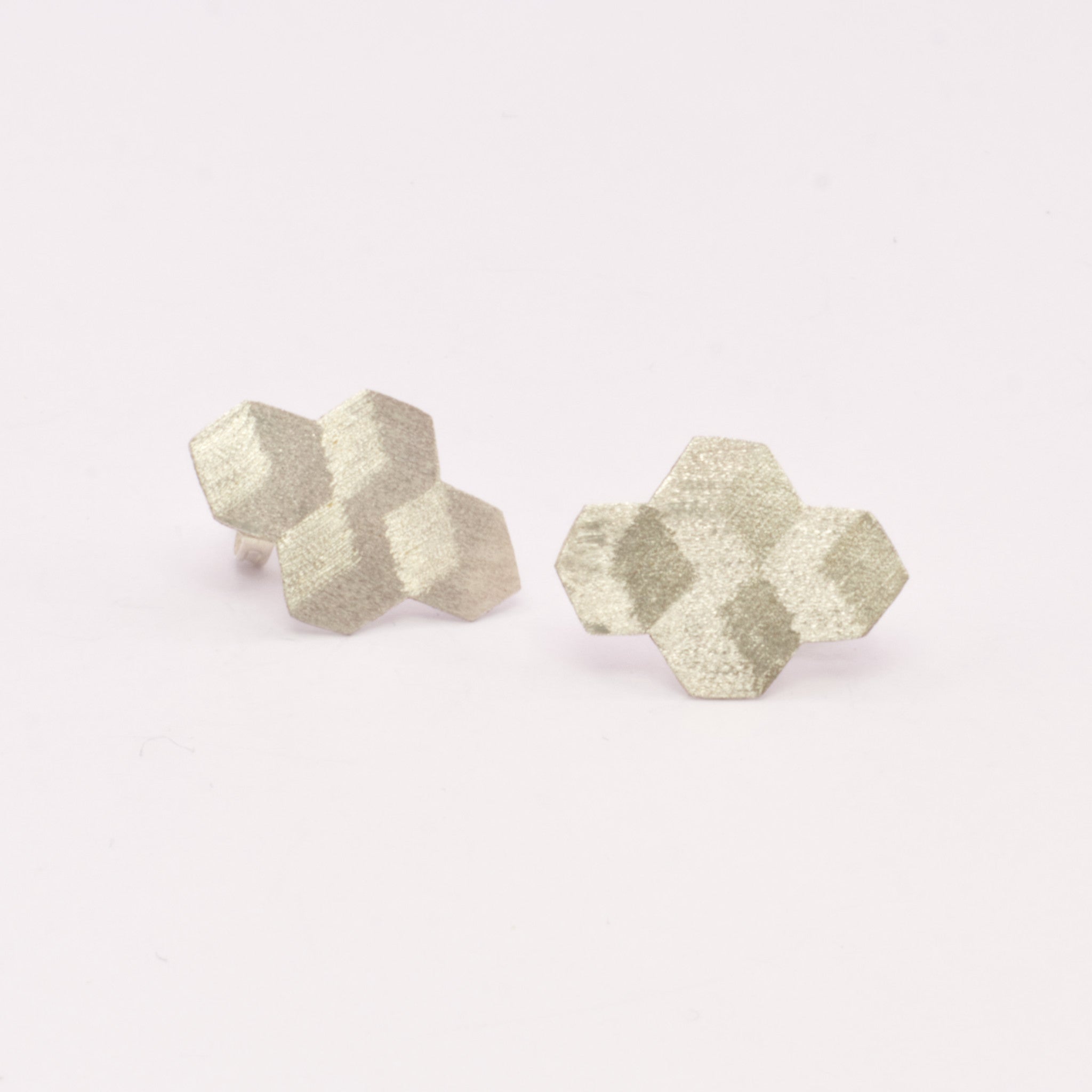 Brincos Azulejo prateados | JDS