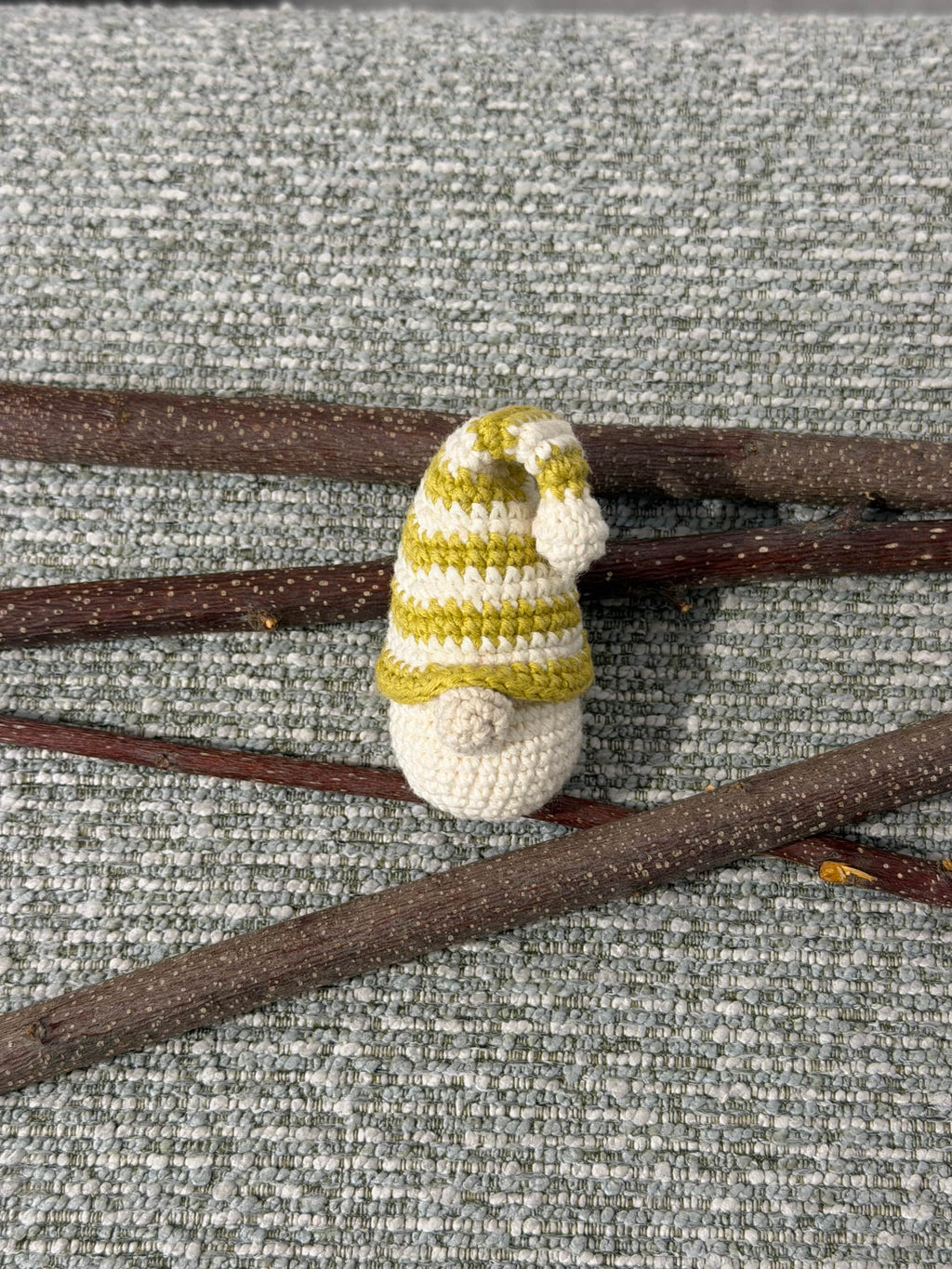 Enfeite de Natal Gnomo verde Amigurumi | Matipatipa