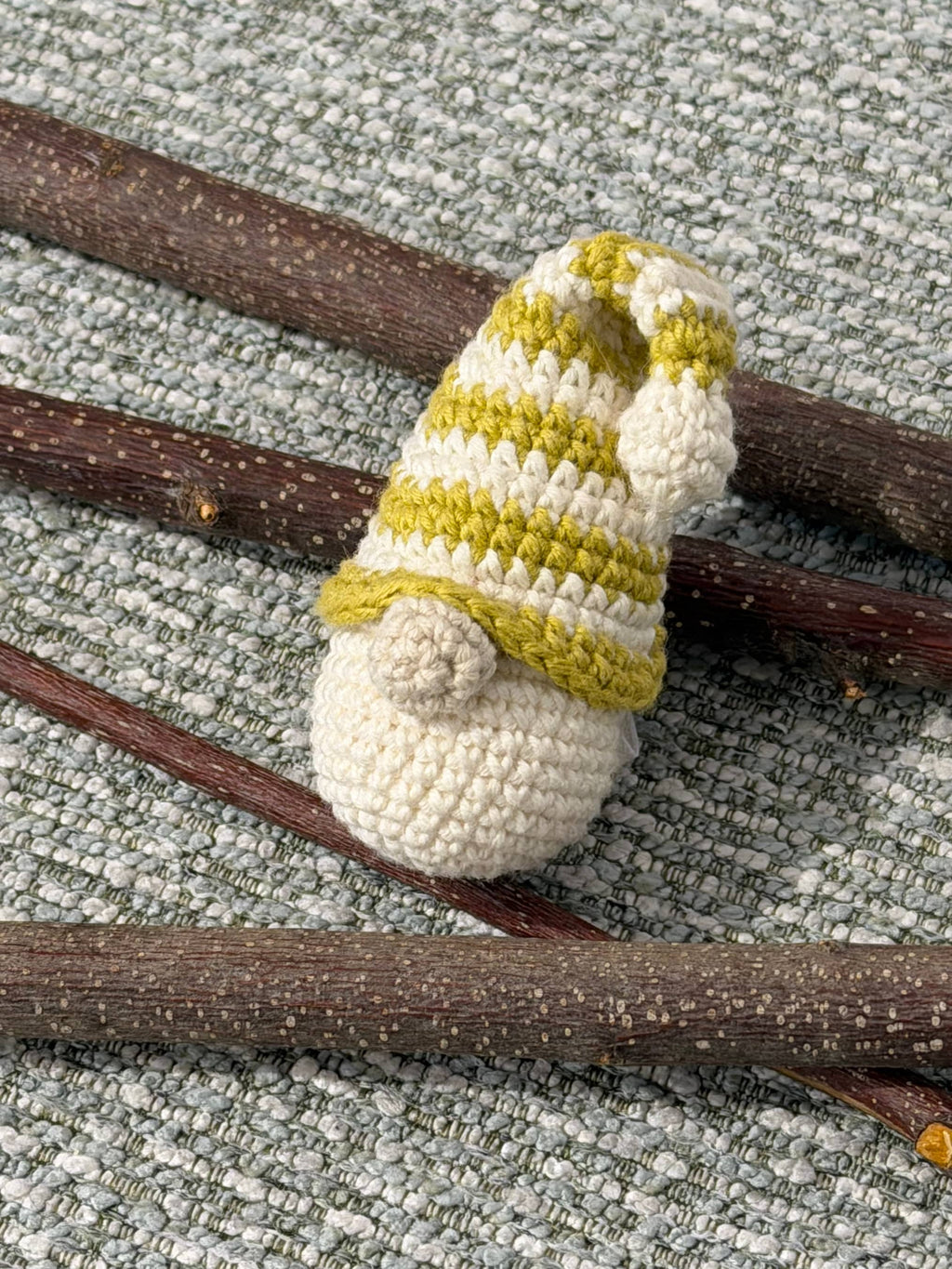 Enfeite de Natal Gnomo verde Amigurumi | Matipatipa