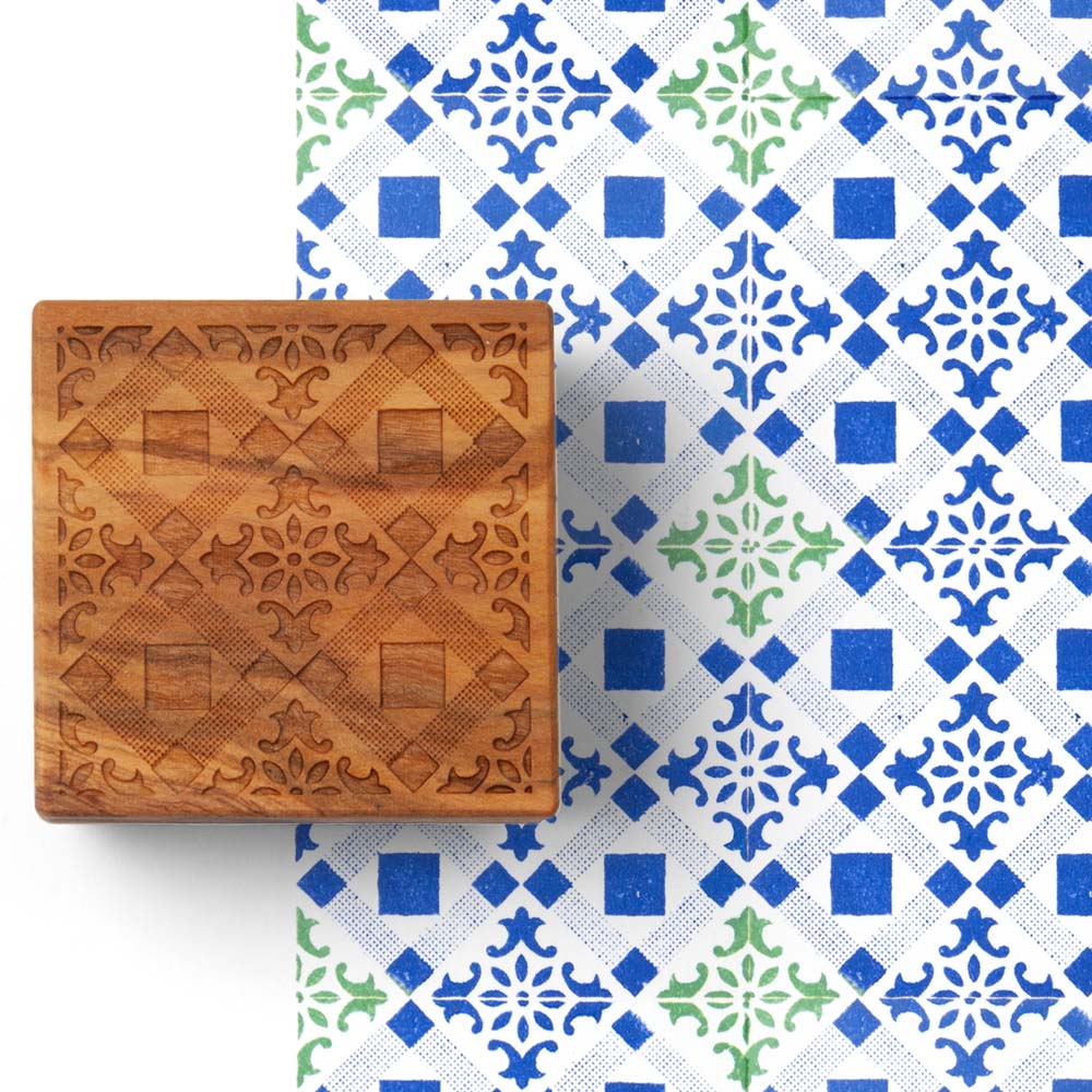 Carimbo Azulejos Portugueses Rua do Pinheiro | Oficina Poeta Azul