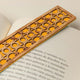 Marcador de Livros Platibandas Vale da Boa Hora amarelo torrado | Oficina Poeta Azul