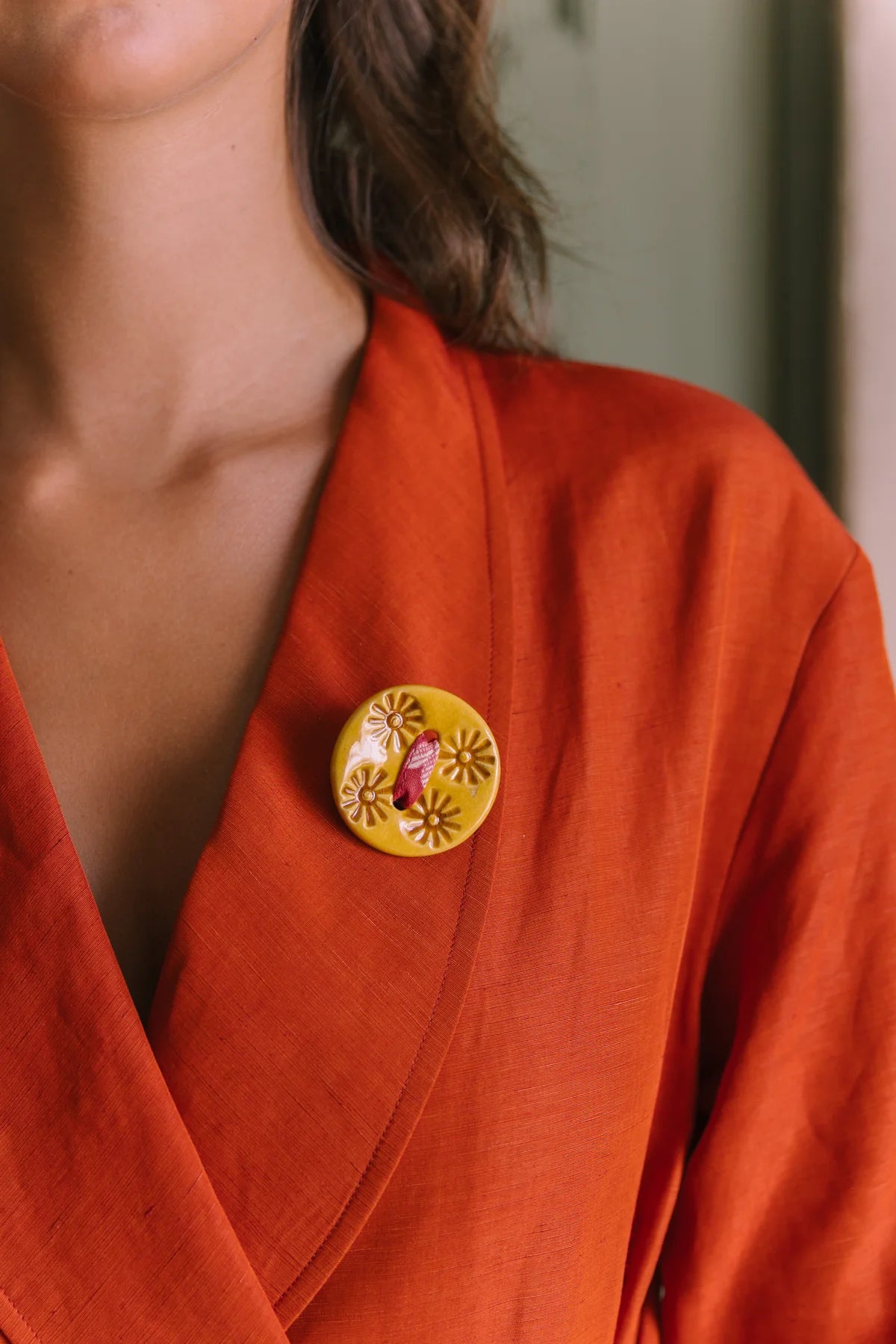 Pregadeira Botão 2 | Pássaro de Seda