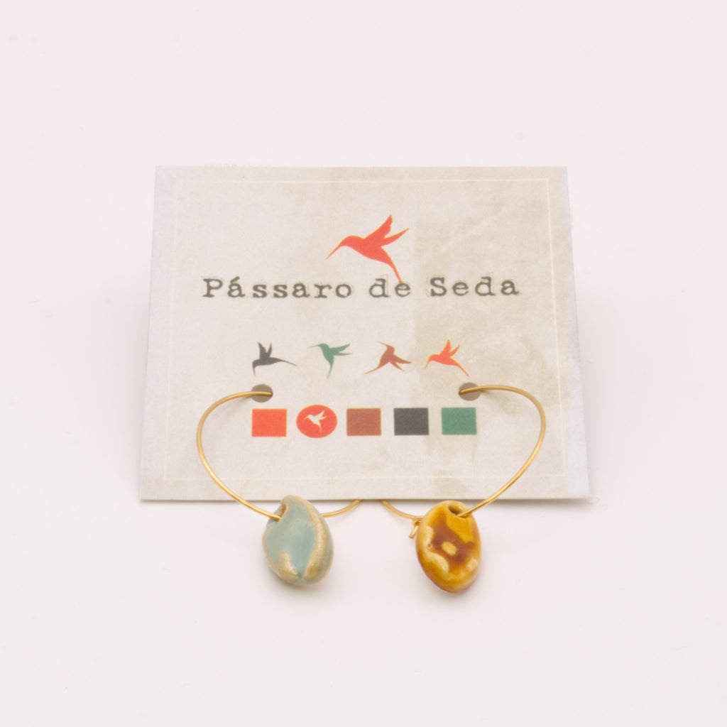 Brincos Argolas Candy 2 | Pássaro de Seda