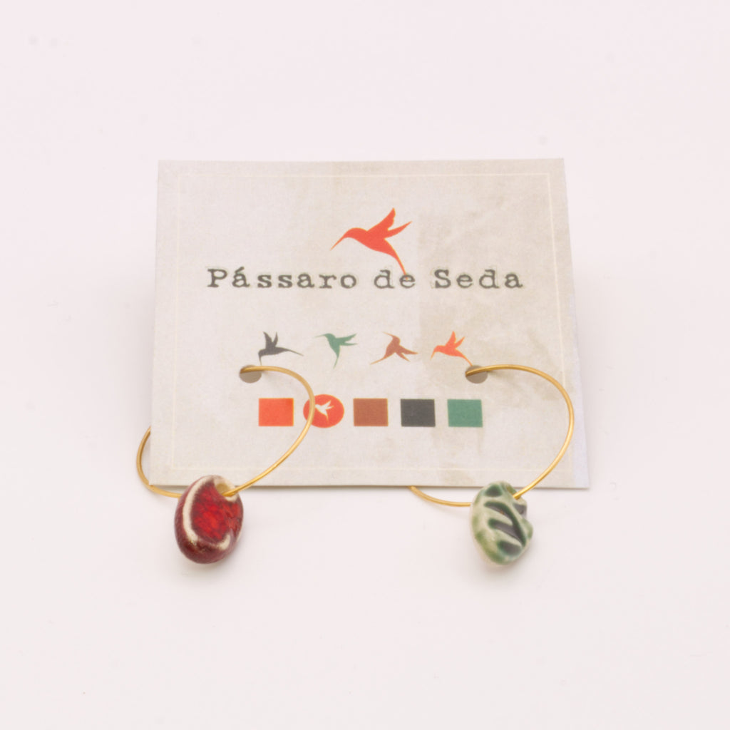 Brincos Argolas Candy 3 | Pássaro de Seda