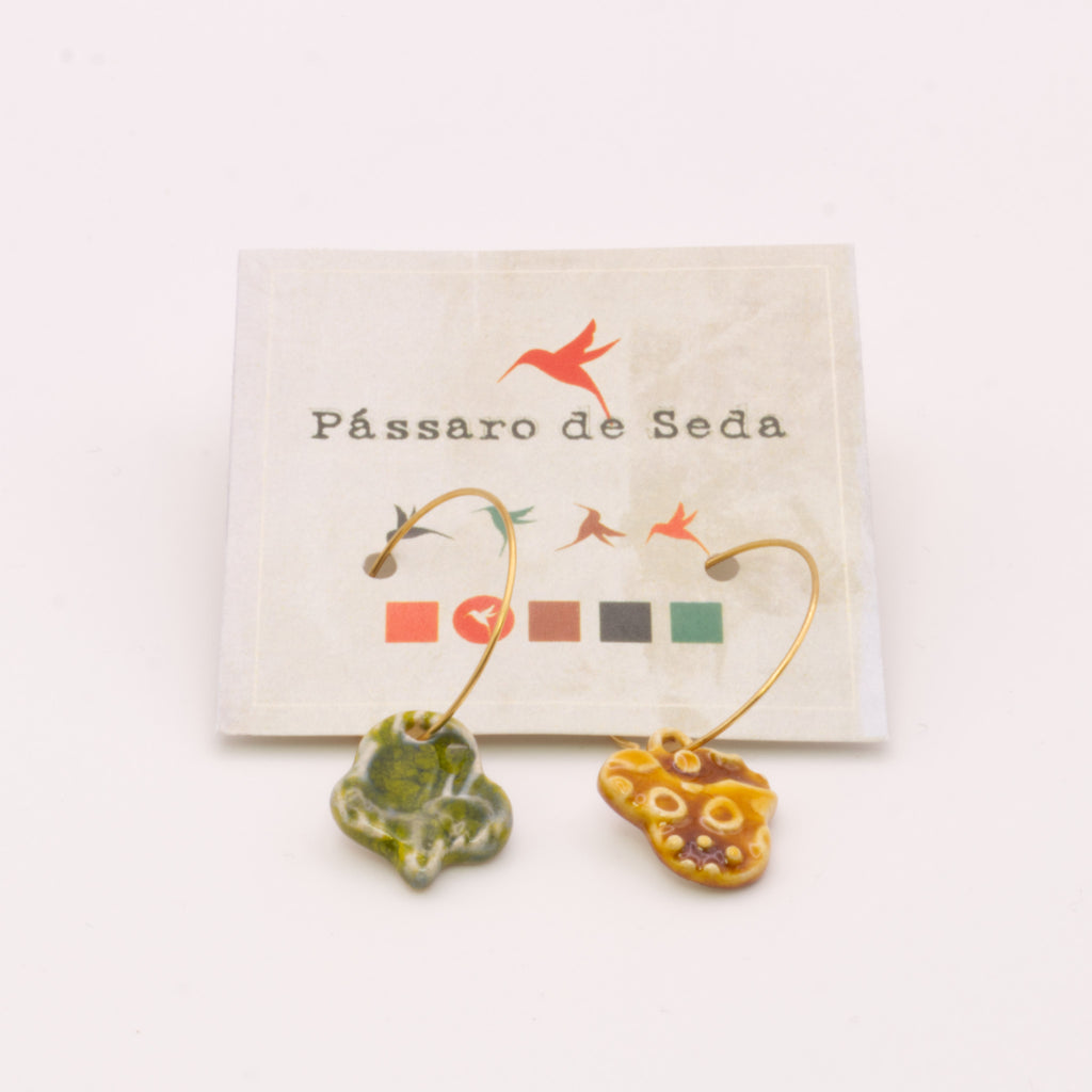 Brincos Argolas Candy 4 | Pássaro de Seda