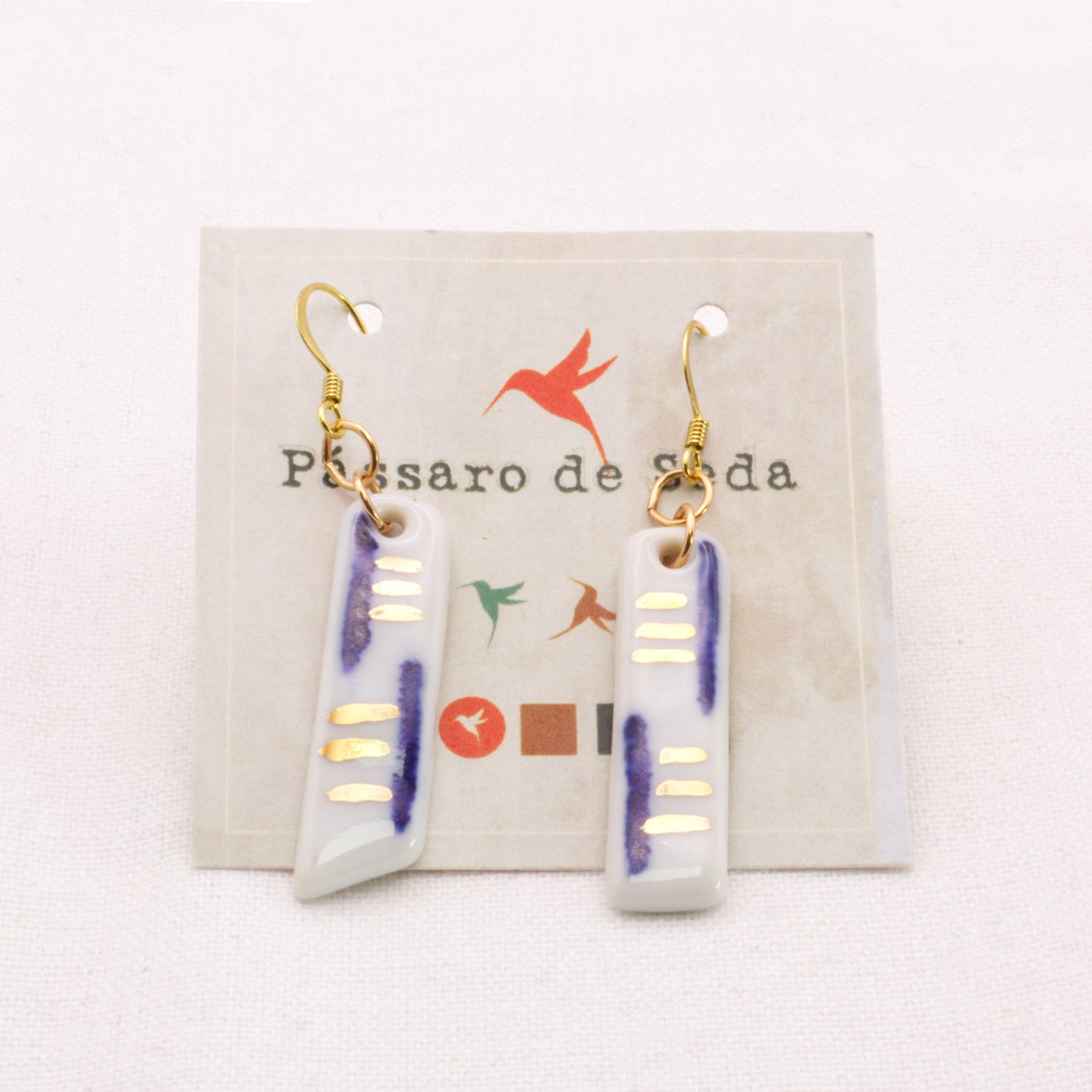 Brincos Melodioso 1 | Pássaro de Seda