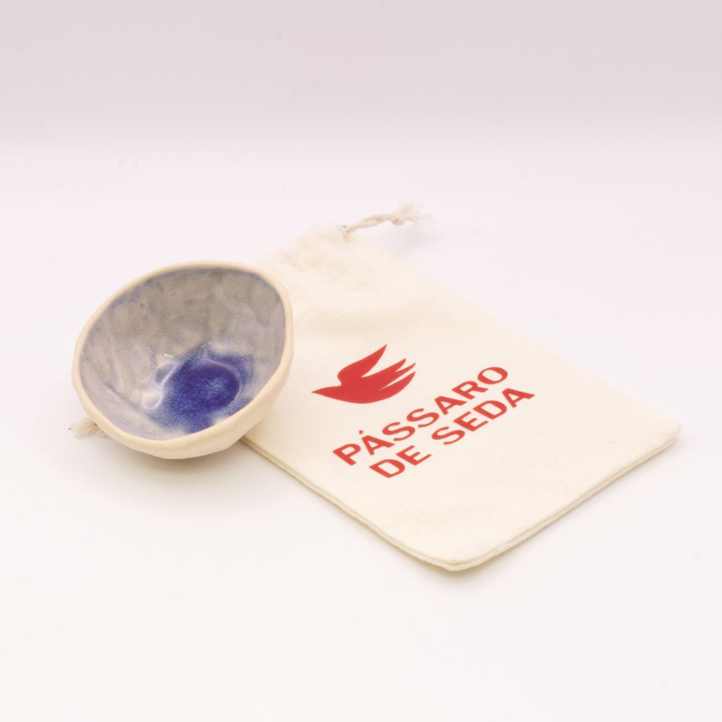 Taça Algarve T1  azul gin | Pássaro de Seda