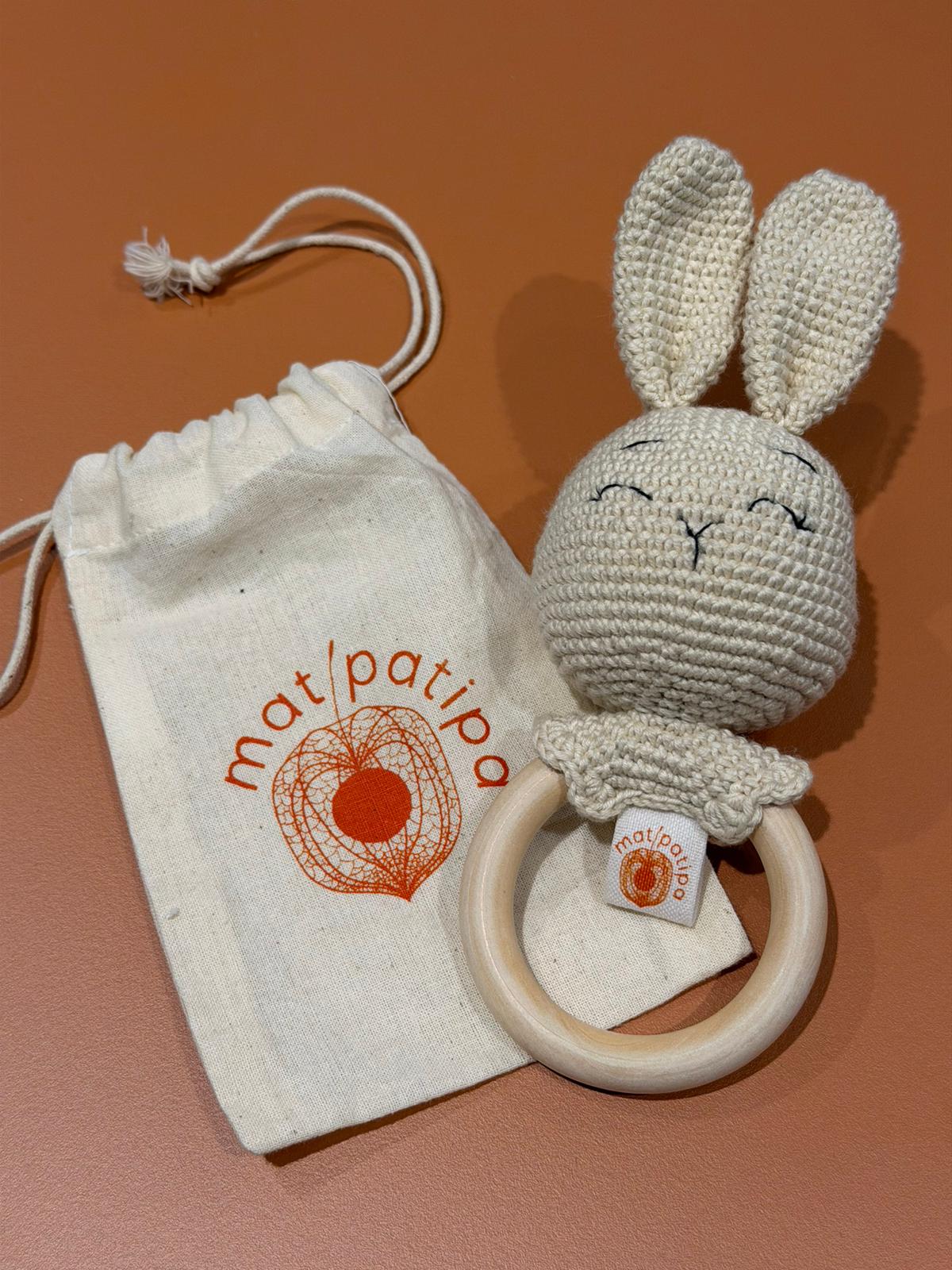 Mordedor Coelho Clara Amigurumi | Matipatipa